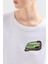 Pamuklu Relaxed Fit Bisiklet Yaka T Shirt Bayan T Shirt 3DYT16 YJ3RZ 1000 4