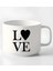 Kişiye Özel Love Tasarımlı Porselen Kupa Nescafe Fincanı 1