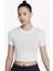 Nike Air Baskılı Crop Transparan Kadın Krem T-Shirt (Slim Fit) 3