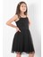 Askılı Tül Abiye Siyah MDV932 4