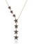 Gümüş Siyah Kayan Yıldızlar Bayan Kolye 1