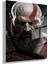 Temperli Gerçek Cam Tablo God Of War Karakteri Kratos 1
