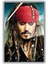 Temperli Gerçek Cam Tablo Captain Jack Sparrow Portresi 2