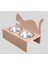 Hobi Adn 90368 Model Kedi Mama ve Su Kabı Ahşap Mdf Ham Paslanmaz Tabak El Yapım 3