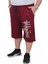 Mocgrande Erkek Büyük Beden Penye Şort Training 24633 Bordo 2