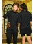 Sevgili Çift Kombini Unicex Oversize Ayı Nakışlı T-Shirt 2