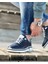 0127 Deri Lacivert Sneaker Erkek Ayakkabı 1