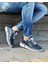 0127 Deri Lacivert Sneaker Erkek Ayakkabı 5
