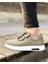 0126 Deri Bej Sneaker Erkek Ayakkabı 4