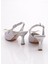 K929 Kadin Sivri Burun Kurdela Detayli Topuklu Ayakkabı 3