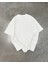 Unisex Basic Bisiklet Yaka Oversize T-Shirt - Beyaz 1