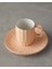 Angely New Bone China 4 Parça 2 Kişilik Kahve Fincan Takımı Somon 3