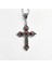 Vintage Barok Hıristiyan Haç Kadın Erkek Gümüş Renk ile Kolye (Yurt Dışından) 1