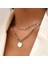 Kristal Zirkon Kalp Yıldız Charm Katmanlı Kadın Set Takılar Kolye (Yurt Dışından) 1