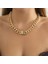 2pcs/set Hip Hop Iced Out Rhinestone Pendant Necklace Women Punk Big Chunky Kolye (Yurt Dışından) 1