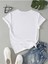 Kadın Beyaz Eye Baskılı Regular T-Shirt 2