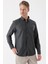 Siyah Uzun Kollu Gabardin Sert Yaka Cepli Casual Comfort Fit Rahat Kesim Gömlek 1004235108 1
