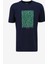 Lacivert Erkek Bisiklet Yaka Relaxed T-Shirt D4Sm-Tst3281 1