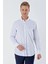 Beyaz Uzun Kollu BaskılıCepli %100 Pamuk Casual Comfort Fit Rahat Kesim Gömlek 1004230225 3