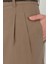 Paça Detaylı Modal Pantolon Mocha 2