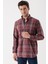 Uzun Kollu Ekoseli Gabardin Sert Yaka Cepli Garnili Casual Comfort Fit Gömlek 1004235110 3