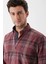 Uzun Kollu Ekoseli Gabardin Sert Yaka Cepli Garnili Casual Comfort Fit Gömlek 1004235110 5