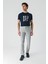 Gri Pamuklu Yandan Cepli Casual Slim Fit Jogger Pantolon 1003240206 2