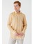 Hardal Uzun Kollu Cepsiz Biyeli %100 Keten Klasik Comfort Fit Rahat Kesim Gömlek 1004240186 1