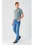 Koyu Mavi Gabardin Pamuklu 5 Cepli Slim Fit Dar Kesim Casual Denim Pantolon 1023240154 2