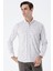 Bej Uzun Kollu Baskılı Bez Ayağı Cepsiz Pamuklu Likralı Klasik Slim Fit Gömlek 1004235208 1