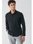 Siyah Uzun Kollu Oxford Cepsiz Pamuklu Klasik Slim Fit Dar Kesim Gömlek 1004240235 3