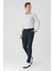 Siyah Armürlü Pamuklu Yan Cepli Slim Fit Dar Kesim Casual Pantolon 1003240156 5