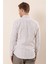 Gri Uzun Kollu Kareli Cepsiz Klasik Slim Fit Dar Kesim Gömlek 1004230175 5