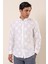 Beyaz Kısalabilir Kollu Desenli Jakarlıcepsiz %100 Pamuk Casual Slim Fit Gömlek 1004230183 1