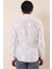 Beyaz Kısalabilir Kollu Desenli Jakarlıcepsiz %100 Pamuk Casual Slim Fit Gömlek 1004230183 5