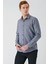 Gri Uzun Kollu Oxford Cepsiz Pamuklu Klasik Slim Fit Dar Kesim Gömlek 1004240235 1