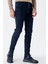 Koyu Lacivert Gabardin %100 Pamuk 5 Cep Slim Fit Dar Kesim Casual Denim Pantolon 1023235162 2