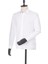 Beyaz Uzun Kol Filafil Sert Yaka Slim Fit Dar Kesim Basic Gömlek 1004225008 4