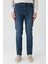 Lacivert Gabardin Pamuklu 5 Cepli Slim Fit Dar Kesim Casual Denim Pantolon 1023240153 2