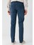 Lacivert Gabardin Pamuklu 5 Cepli Slim Fit Dar Kesim Casual Denim Pantolon 1023240153 5