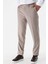 Bej Desenli Likralı Yan Cepli Comfort Fit Rahat Kesim Klasik Pantolon 1003240154 3