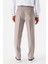 Bej Desenli Likralı Yan Cepli Comfort Fit Rahat Kesim Klasik Pantolon 1003240154 5