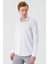 Beyaz Uzun Kollu Oxford Cepsiz Pamuklu Klasik Slim Fit Dar Kesim Gömlek 1004240235 2