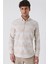 Camel Uzun Kollu Çizgilicepsiz %100 Pamuk Klasik Slim Fit Dar Kesim Gömlek 1004230164 1