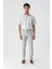 Açık Bej Gabardin Pamuklu Yan Cepli Comfort Fit Rahat Kesim Casual Pantolon 1003240113 4