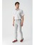 Açık Bej Gabardin Pamuklu Yan Cepli Comfort Fit Rahat Kesim Casual Pantolon 1003240113 5
