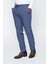 Koyu Mavi Armürlü Comfort Fit Rahat Kesim Klasik Pantolon 1003225155 1