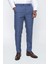 Koyu Mavi Armürlü Comfort Fit Rahat Kesim Klasik Pantolon 1003225155 3