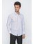 Lacivert Baskılı Slim Fit Uzun Kol Gömlek 20922200 1