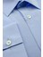 Saks Uzun Kol Sert Yaka Slim Fit Dar Kesim Basic Gömlek 1004190057 3